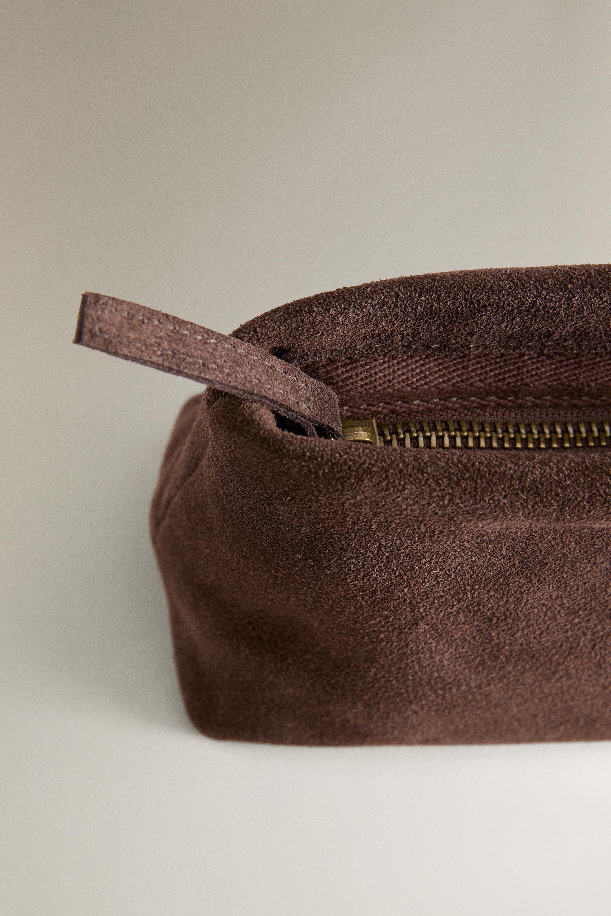 PETITE TROUSSE DE TOILETTE CROÛTE DE CUIR