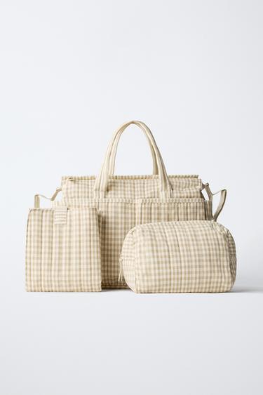 ENSEMBLE MATERNITÉ À CARREAUX - Blanc écru de Zara - Image 1