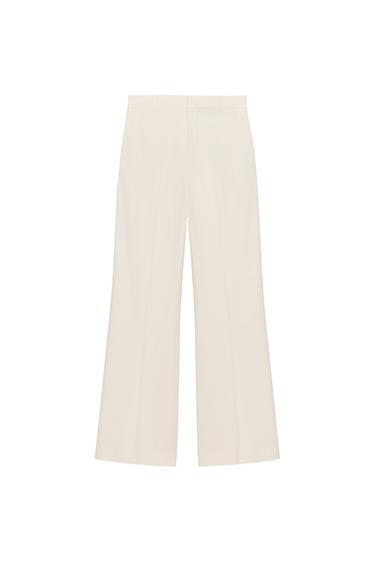 HIGH WAIST BUKSER – ZW COLLECTION - råhvid fra Zara