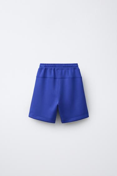 SPORTY LOGO BERMUDA SHORTS - Purple by Zara - Image 1