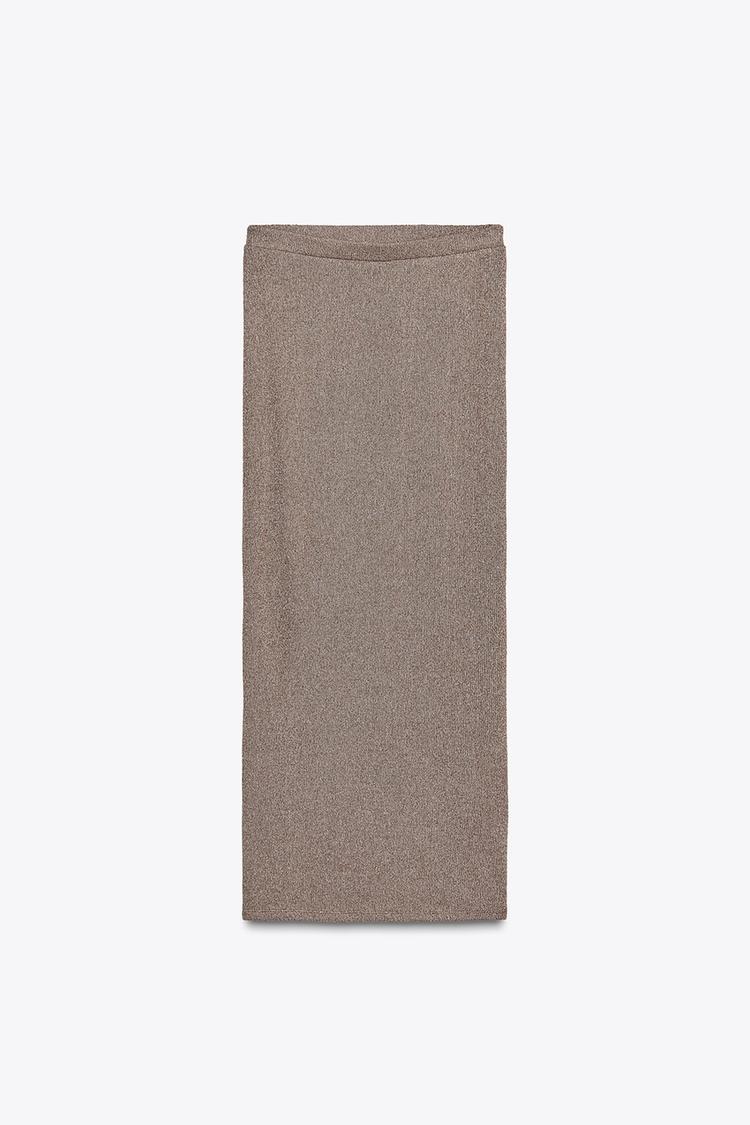 STRAIGHT CUT KNIT SKIRT