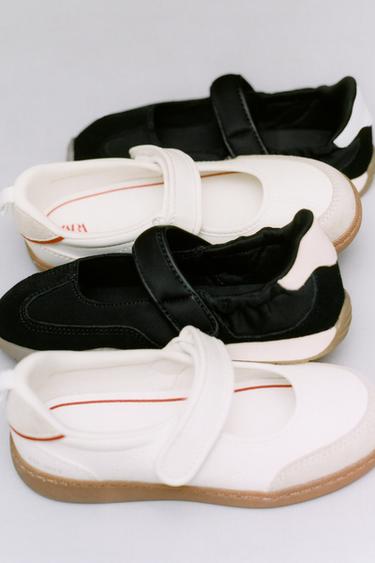 GIÀY BÚP BÊ THỂ THAO ROCK - Đen từ Zara