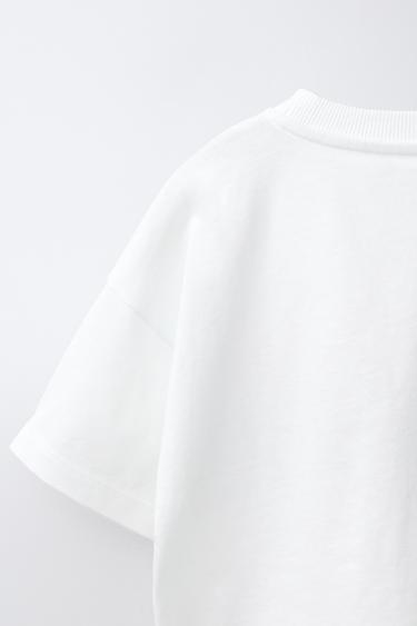 T-SHIRT À INSCRIPTION VILLE - Blanc de Zara - Image 3