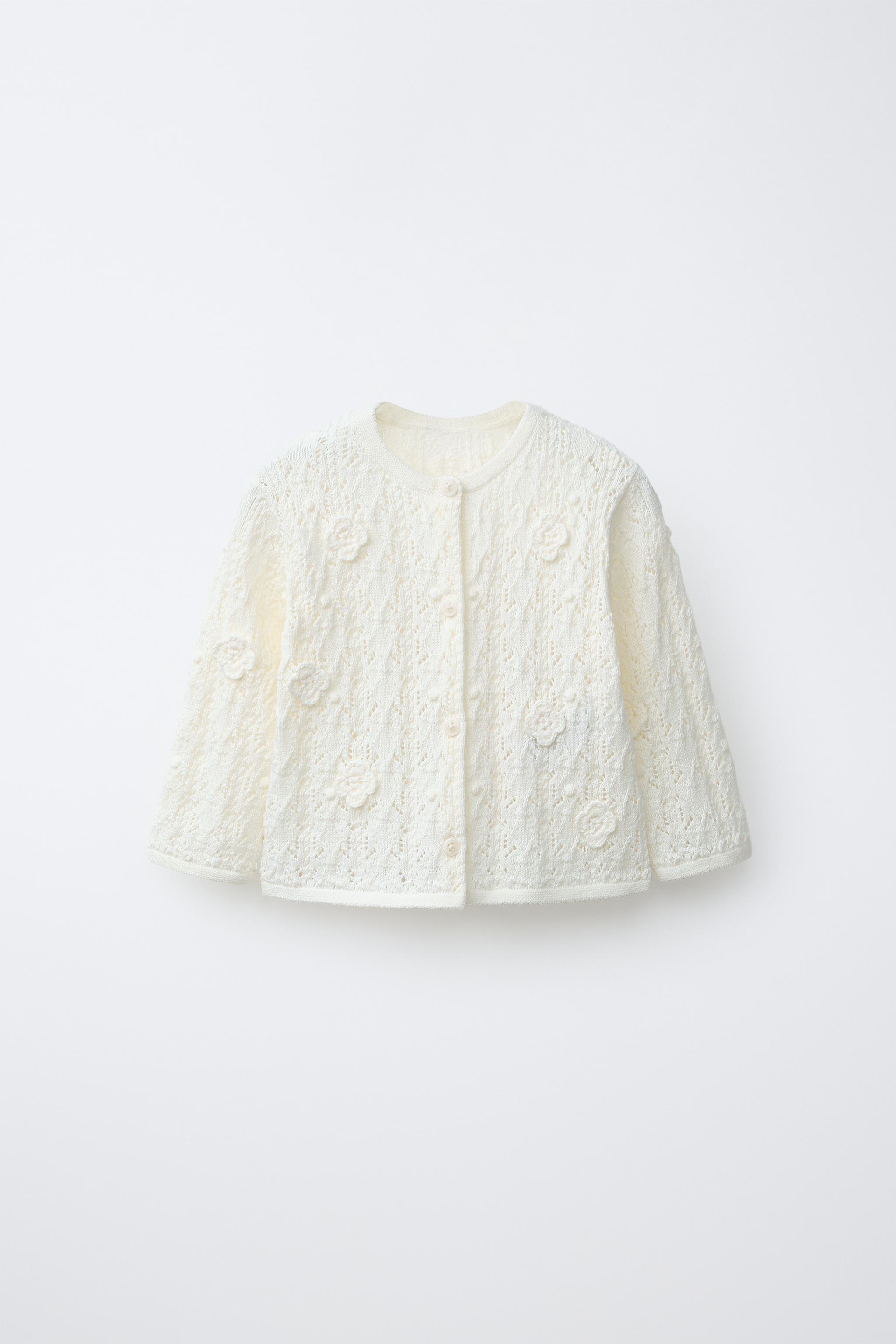 OPENWORK KNIT CARDIGAN