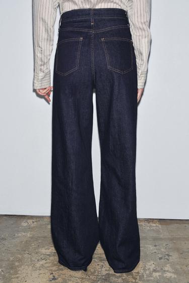 ZW COLLECTION HIGH-WAIST WIDE-LEG JEANS - Blue by Zara - Image 2