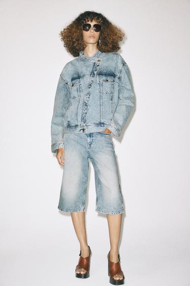 BERMUDA DENIM ZW COLLECTION - Azul de Zara