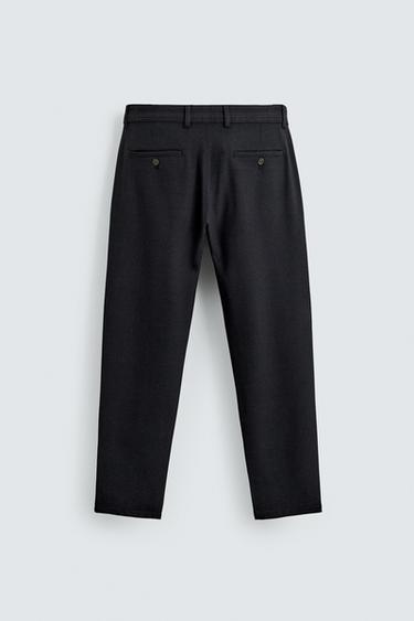 PANTALON À TEXTURE CONFORT - Bleu pétrole de Zara - Image 6