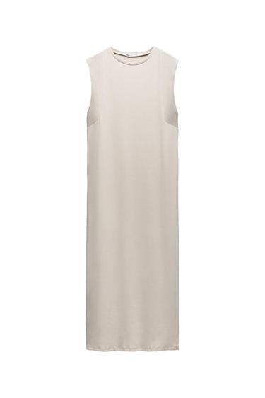 RIBBED MIDI DRESS
