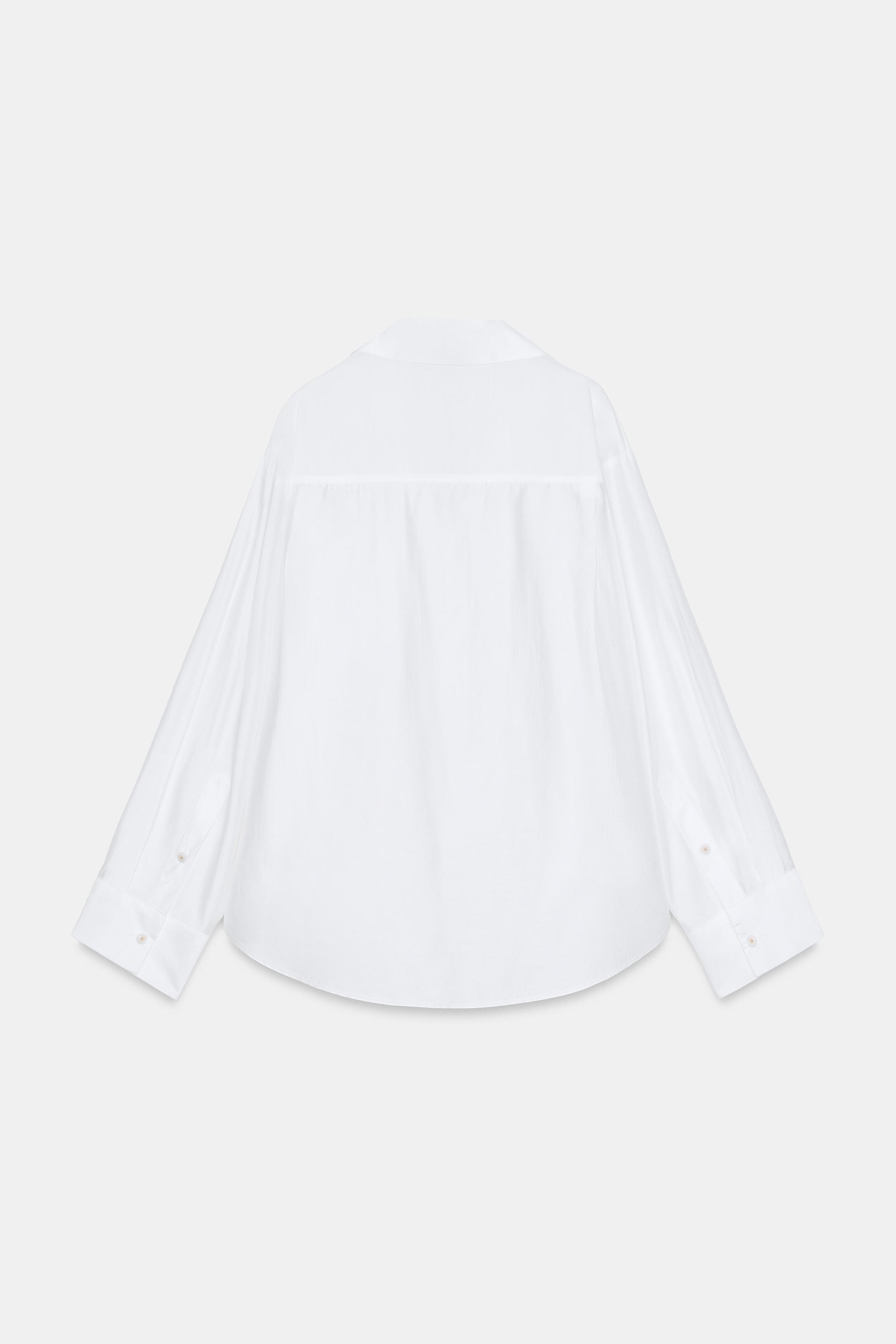 OVERSIZED SATIN EFFECT SHIRT