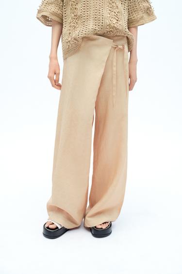 PAREO TROUSERS X FANGLU LIN - Beige by Zara - Image 1