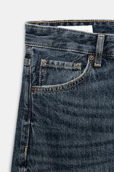 JEANS TRF BAGGY PLIÉ TAILLE MI-HAUTE - Bleu marine de Zara - Image 8