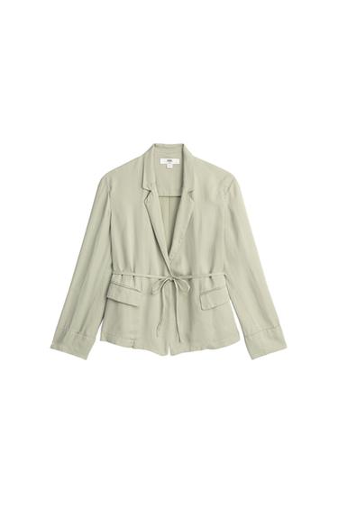 BLAZER FLUIDA BOLSILLOS LIMITED EDITION - Verde agua de Zara