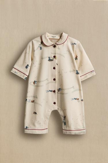 CHRISTMAS THE ARISTOCATS ©DISNEY BABY ROMPER - كريمي الخاص بـ Zara