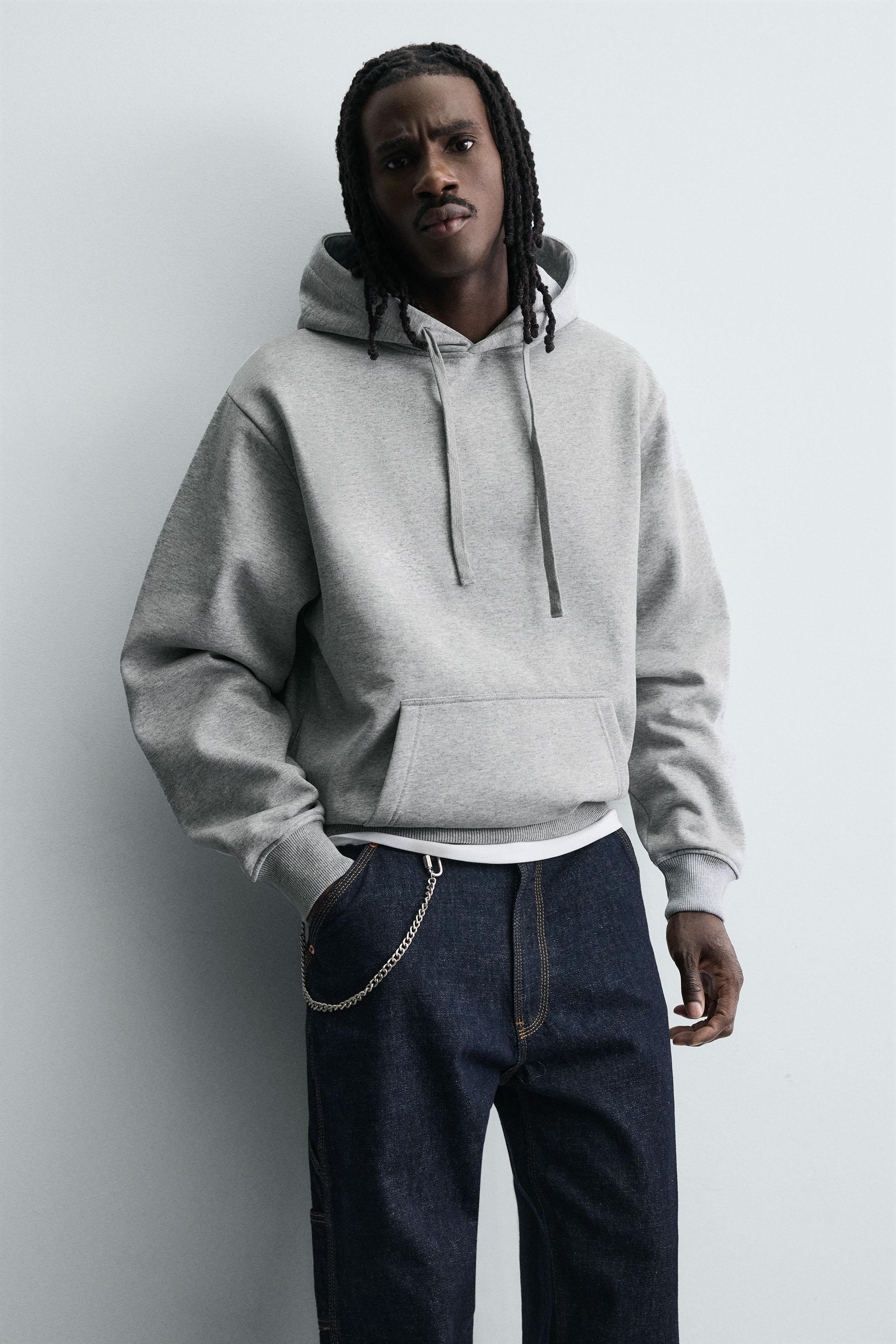 ヘビーウェイトベーシックフーディ - ブラック | ZARA Japan / 日本