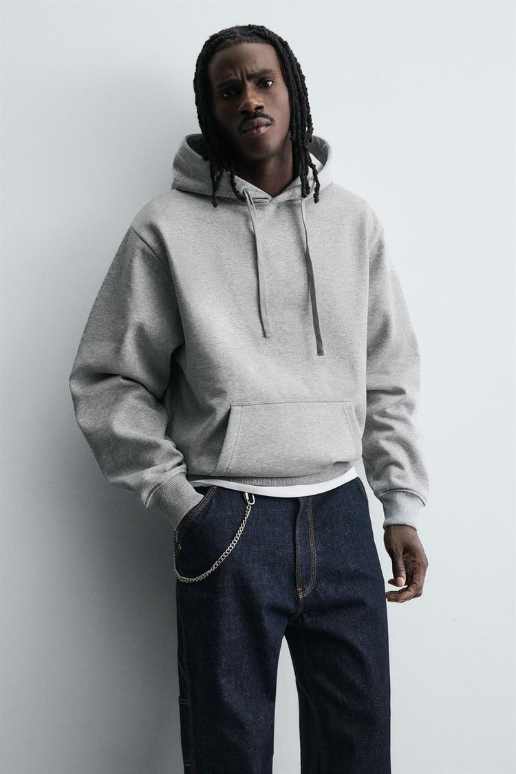 ZARA BASIC HEAVYWEIGHT HOODIE