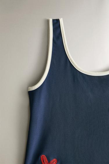 KIDS' SEA SWIMMING TRUNKS - Navy blue by Zara - Image 1