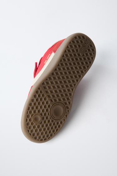 SPLIT SUEDE SNEAKERS - Red by Zara - Image 6