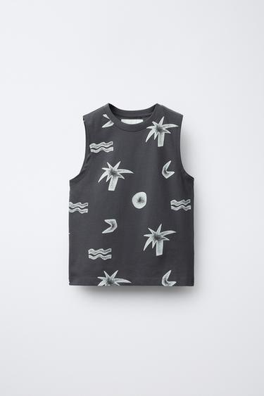 CAMISETA ESCAVE PALMEIRAS - Gris antracita de Zara - Imaxe 0