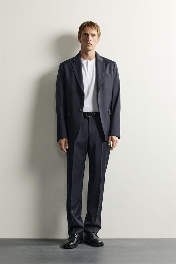 TRAJE 100% LANA - Ciruela claro de Zara - Imagen 0