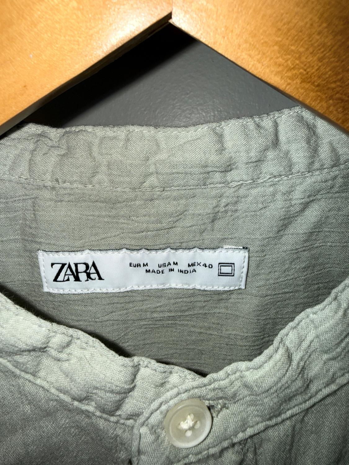WRINKLE-LOOK COTTON SHIRT - Image 3