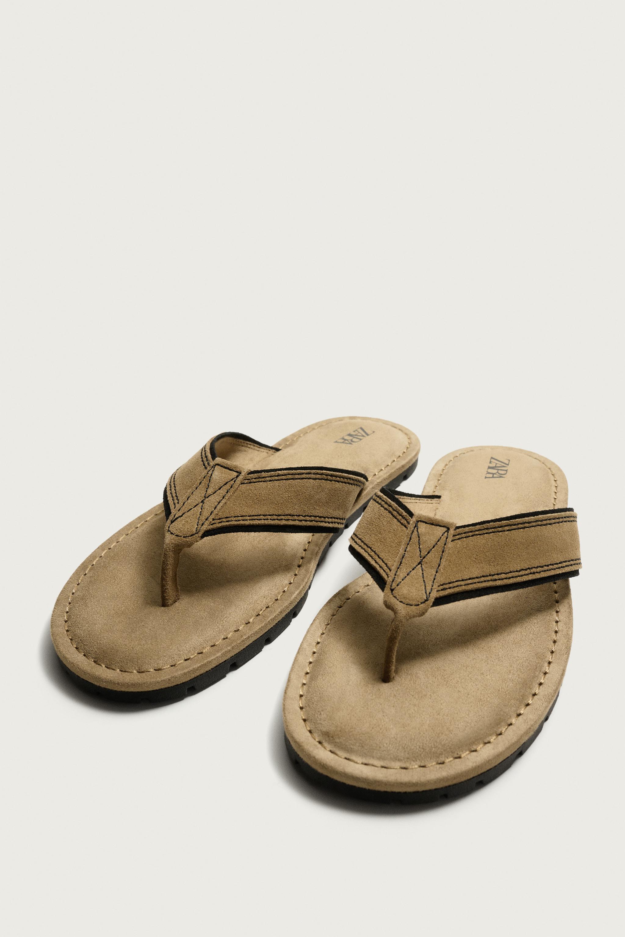 LEATHER STRAP SANDALS