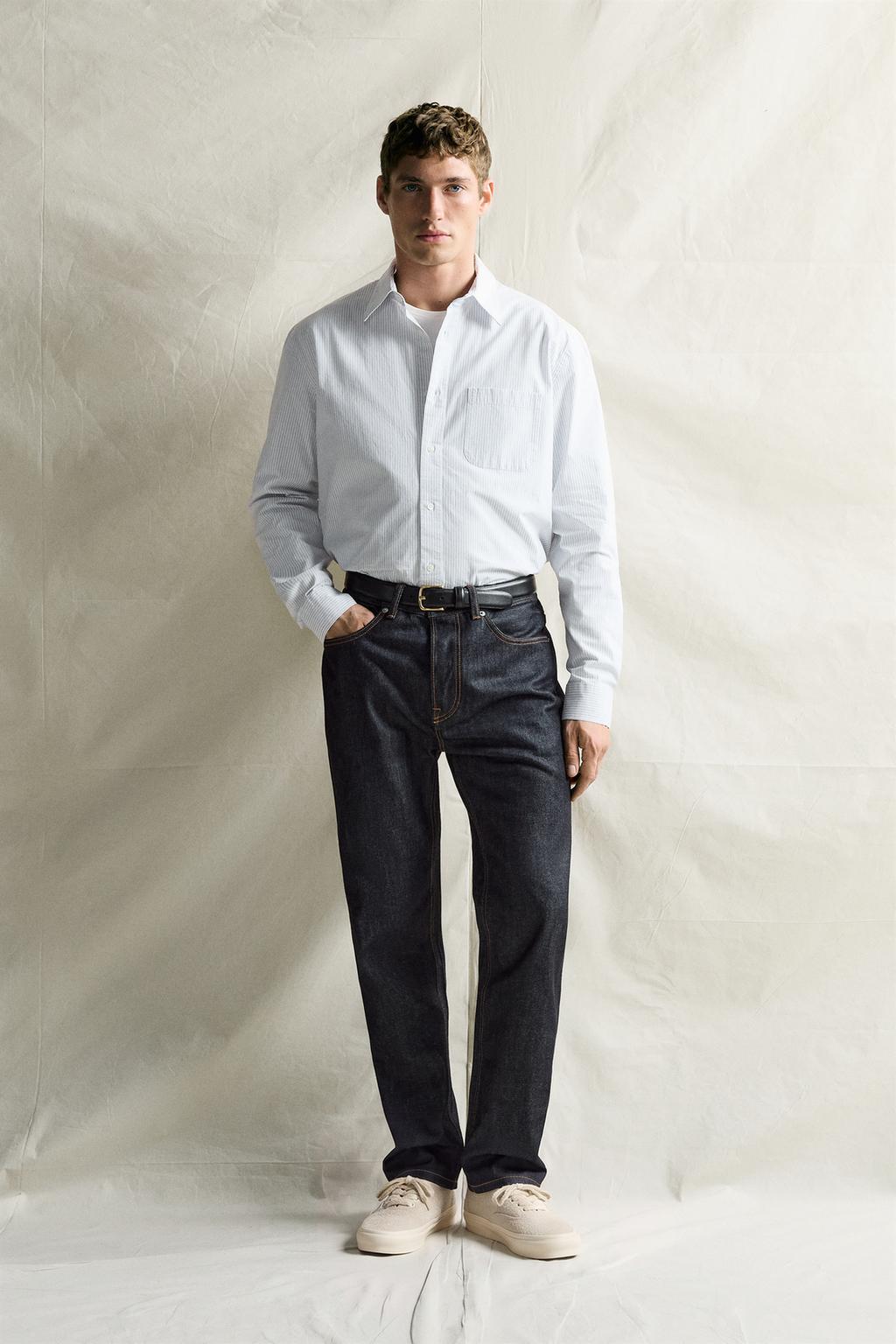 STRIPED POPLIN SHIRT