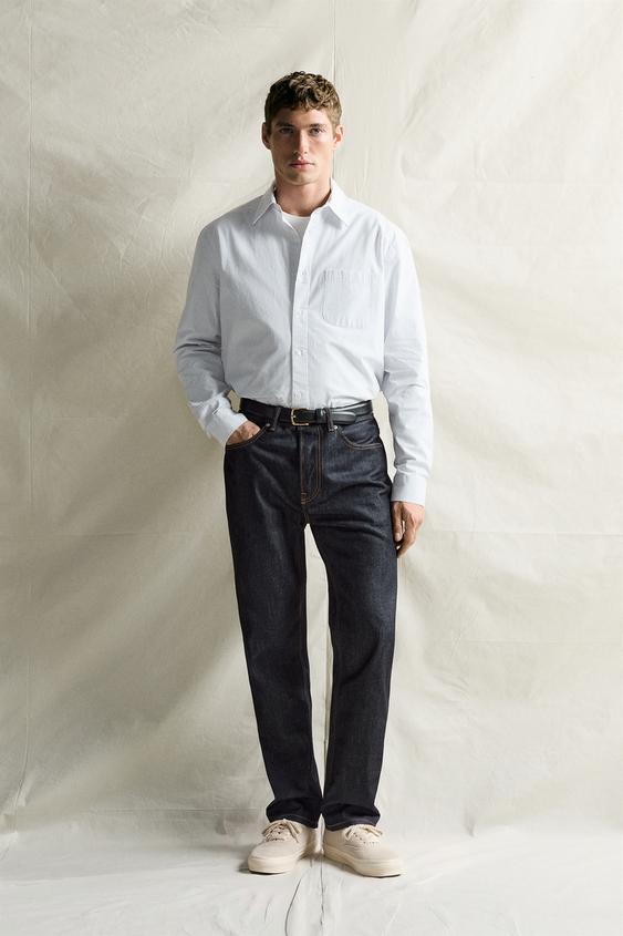 CAMISA POPELÍN RAYAS - rayas de Zara - Imagen 0