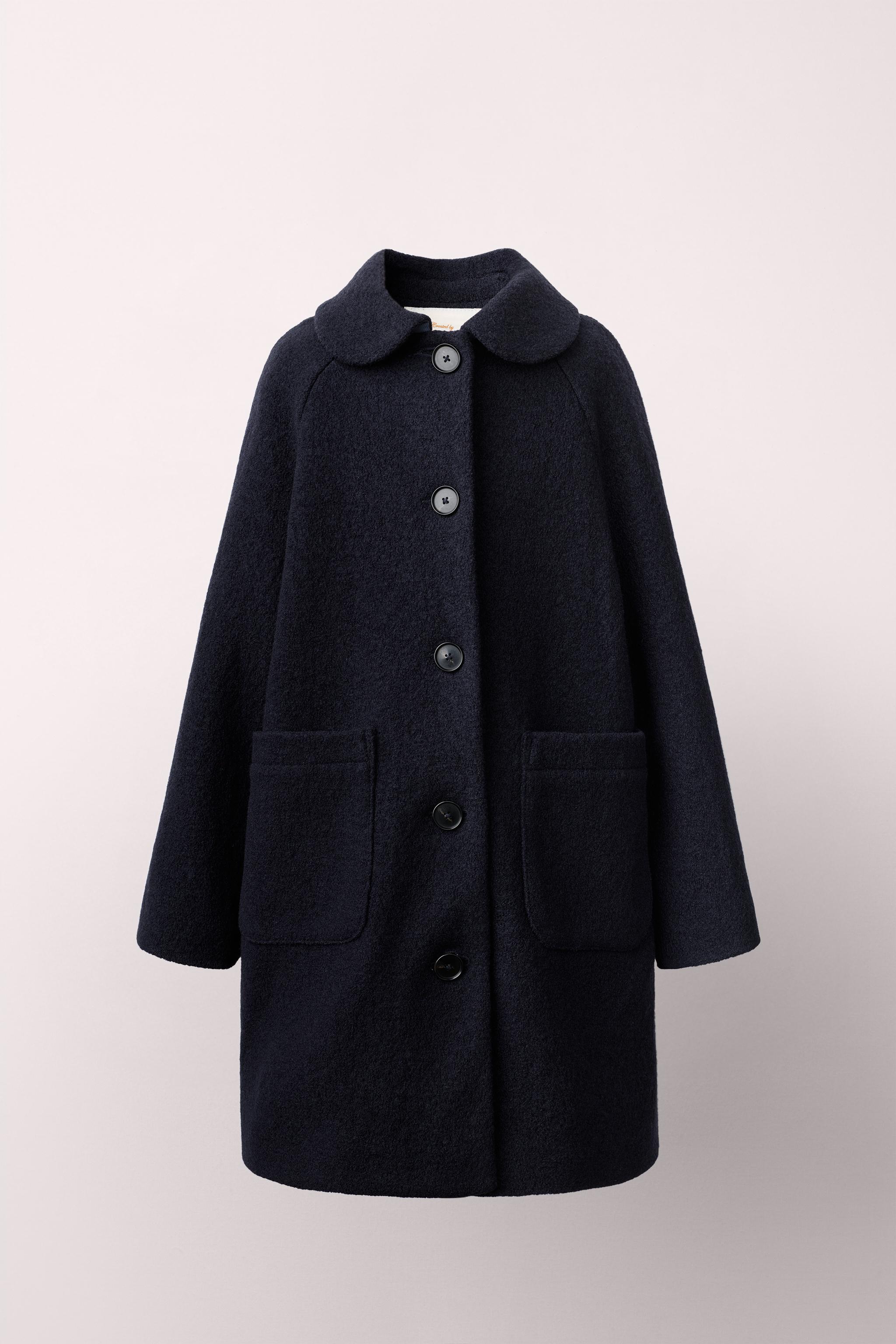 ABRIGO LARGO 100% LANA CREATED BY CARAMEL LONDON X ZARA