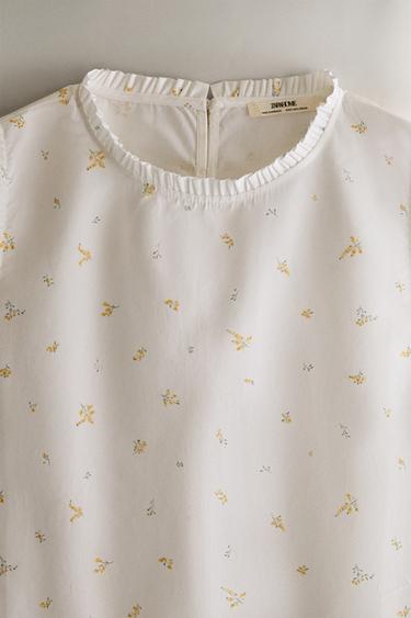 FLORAL TOP - White by Zara - Image 1