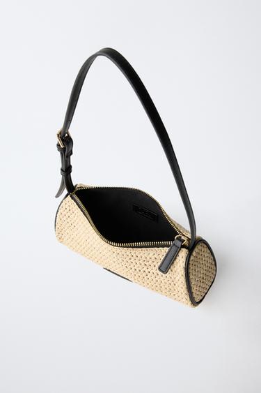 RAFFIA SHOULDER BAG - Ecru White by Zara - Image 3