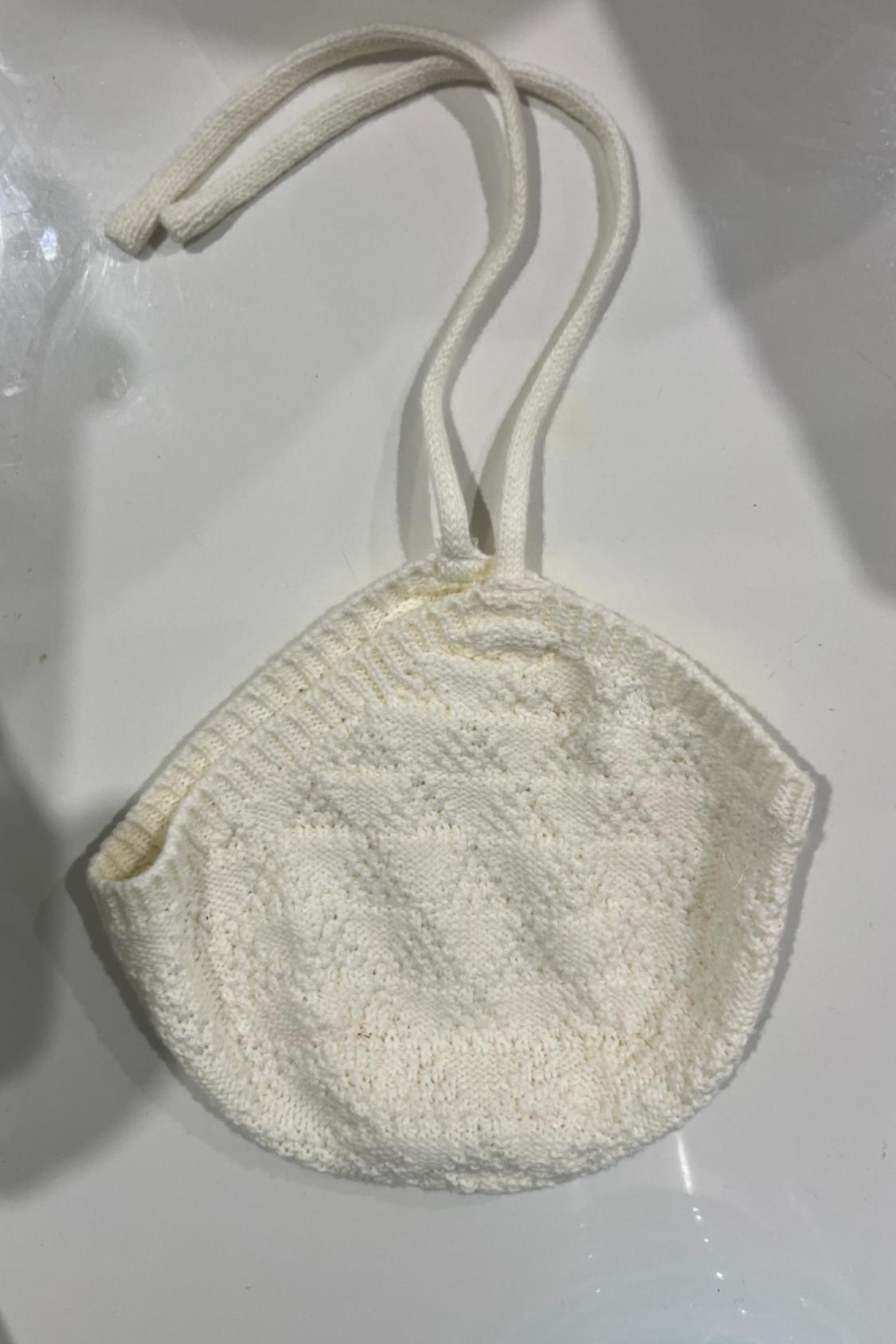 COTTON AND SILK KNIT HAT