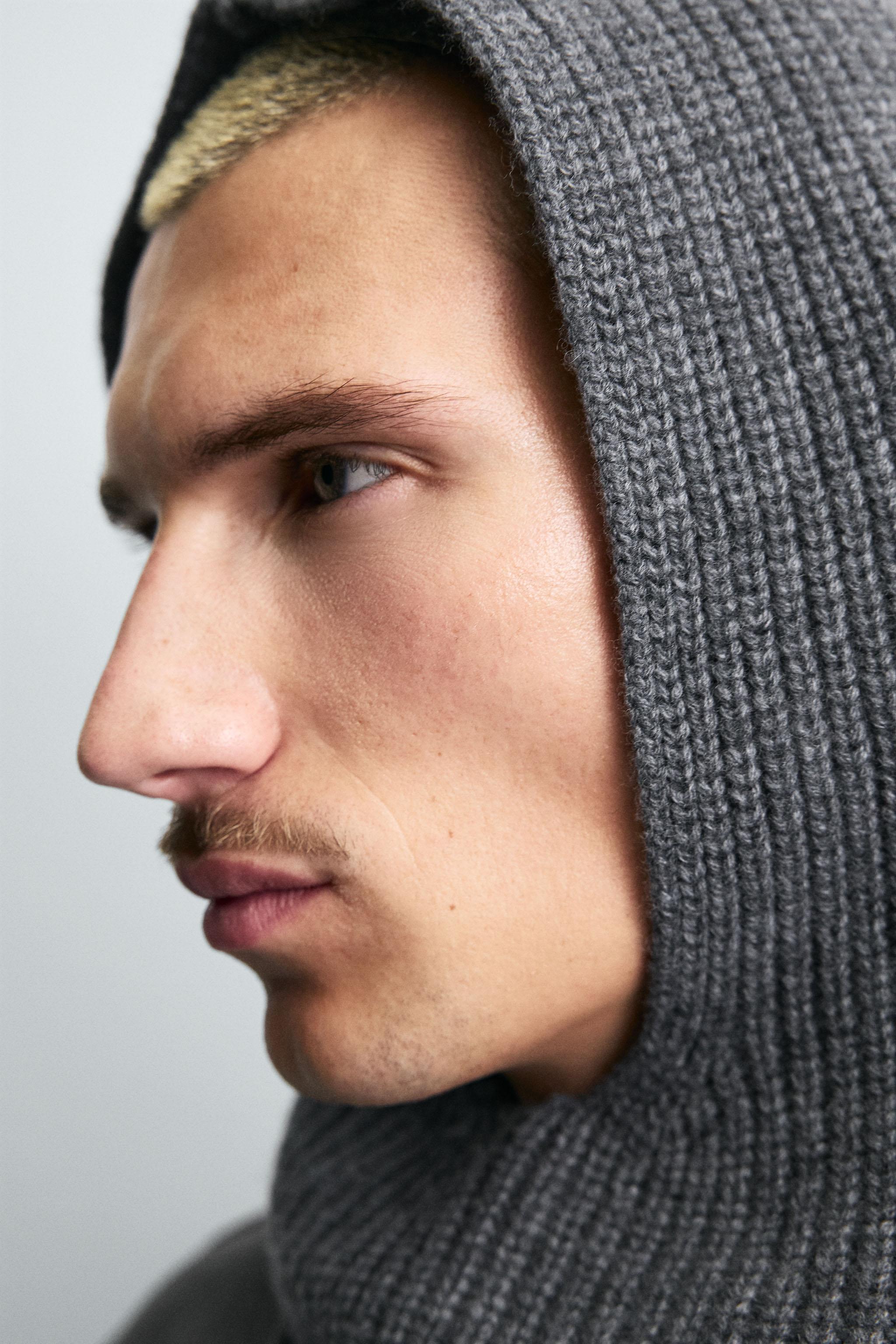 CAGOULE EN MÉLANGE DE LAINE