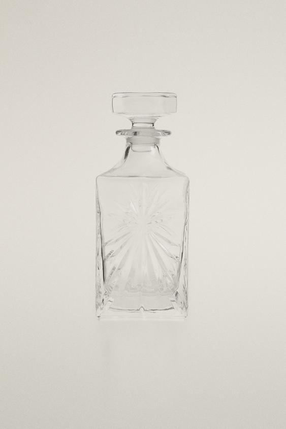 FLASCHE KRISTALLGLAS RELIEF - Transparent von Zara - Bild 0