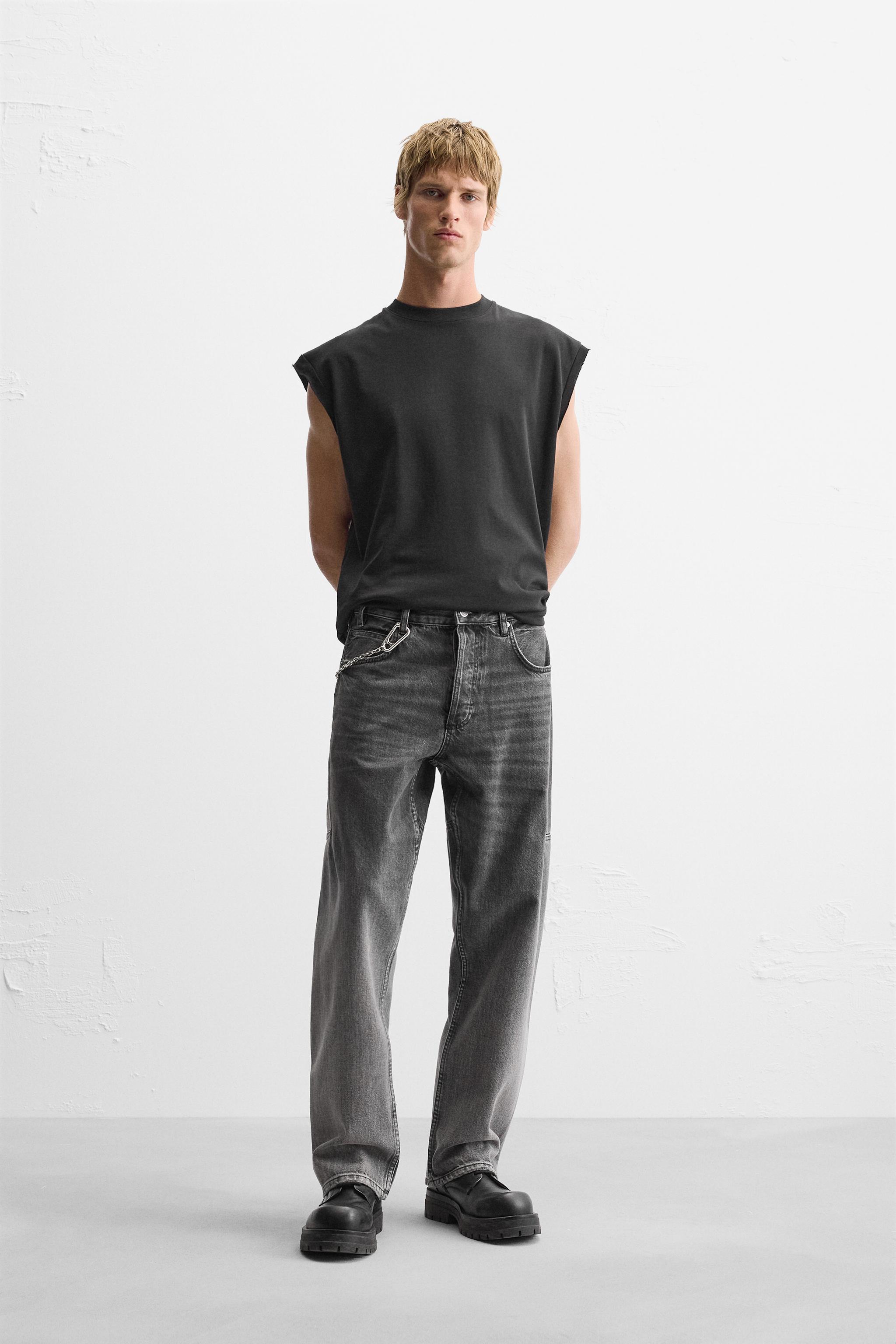 Jean zara noir homme sale