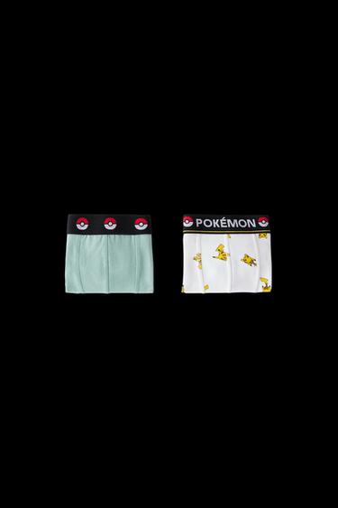 6-14 YEARS/ TWO-PACK OF POKÉMON ™ BOXERS - Blue green by Zara - Image 0