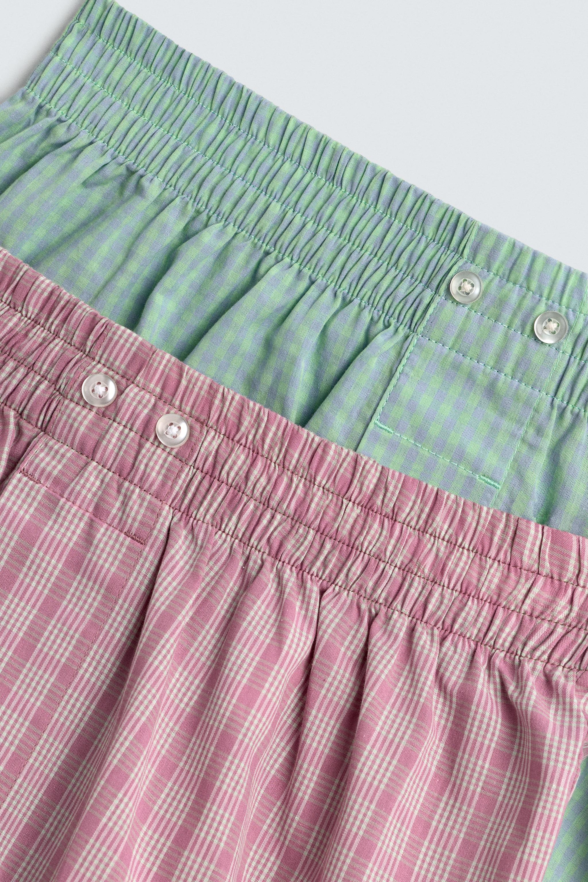PACK DE 2 BOXERS EN POPELINE COMBINÉE