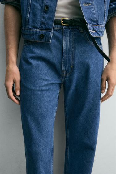 STRAIGHT ANKLE FIT JEANS - Blue by Zara - Image 4