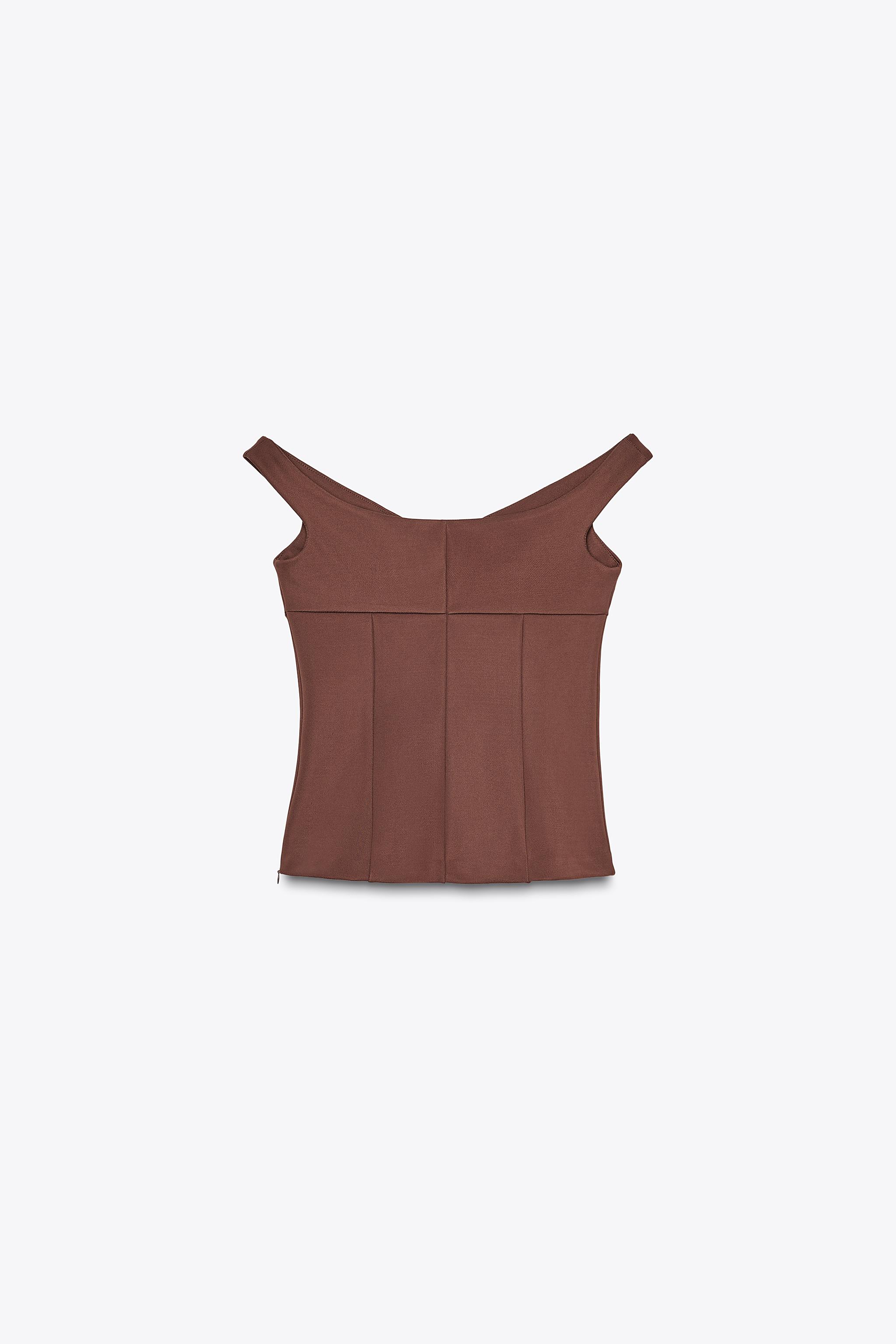 LACE STRAP CAMISOLE TOP - Sea green | ZARA United States
