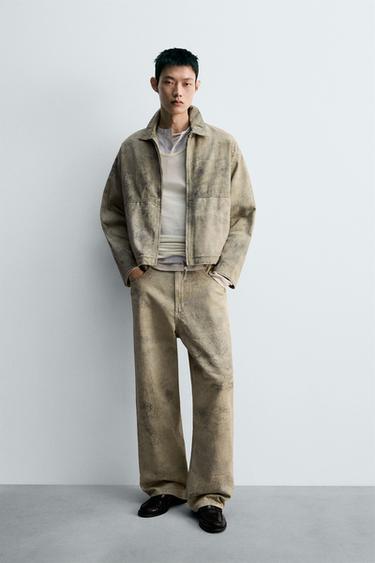 ABSTRACT PRINT BOXY FIT JACKET - Printed by Zara