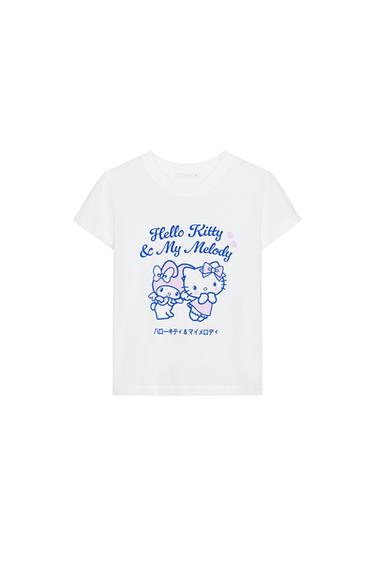 HELLO KITTY AND MY MELODY © SANRIO T-SHIRT - Ecru by Zara