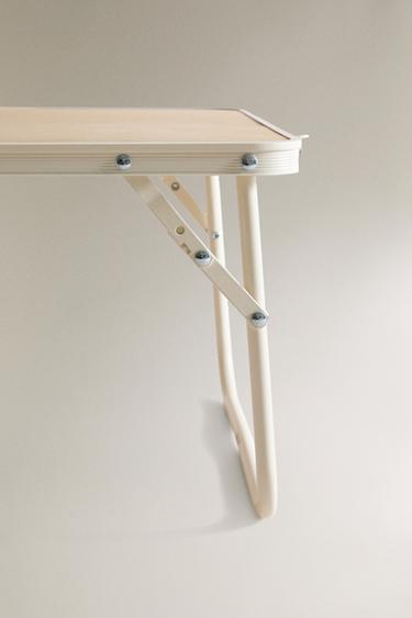 FOLDING BEACH TRAY WITH LEGS - Ivory by Zara - Image 3