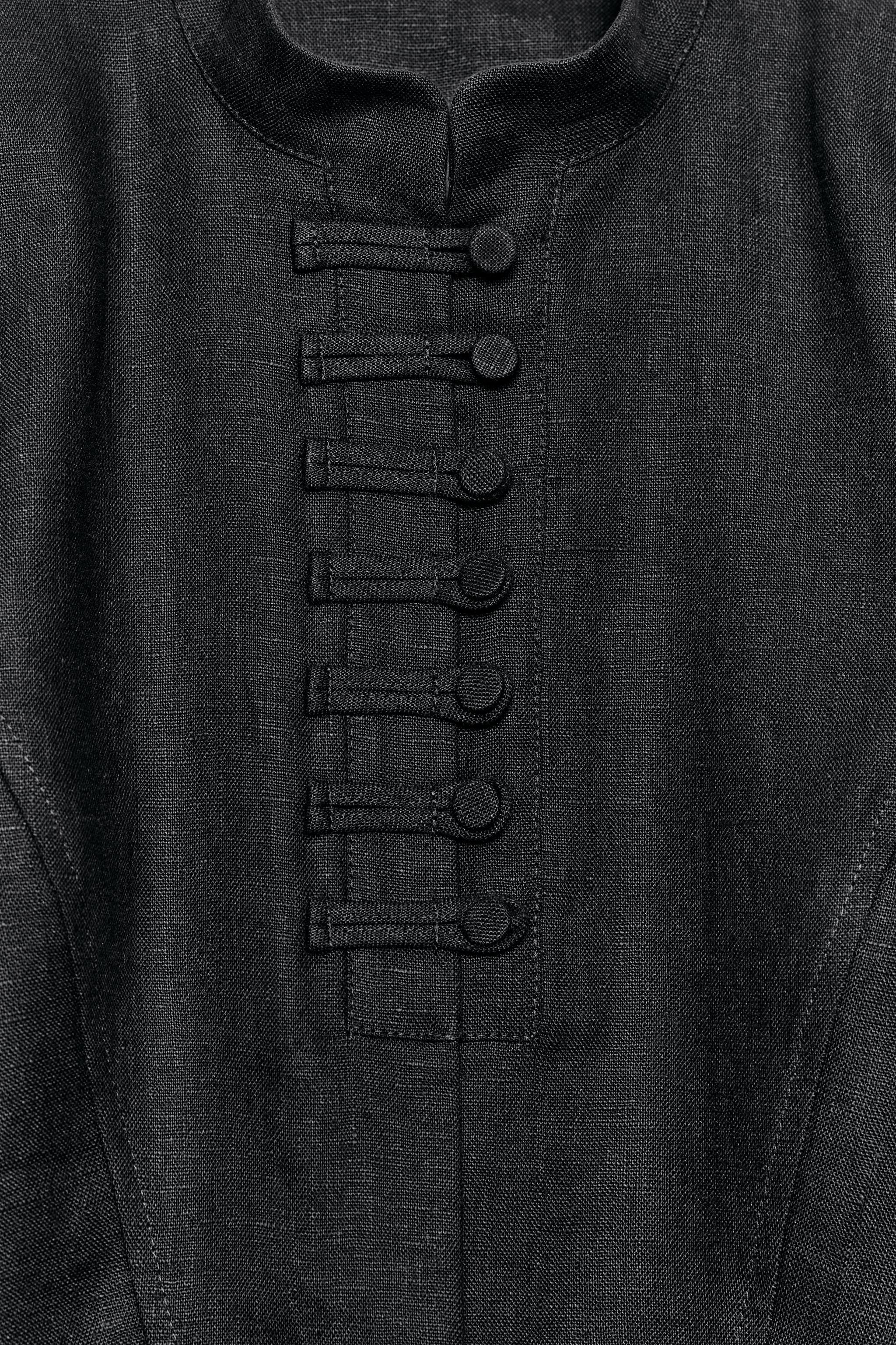 Женские куртки Zara 100% LINEN ZW COLLECTION JACKET — фото 8