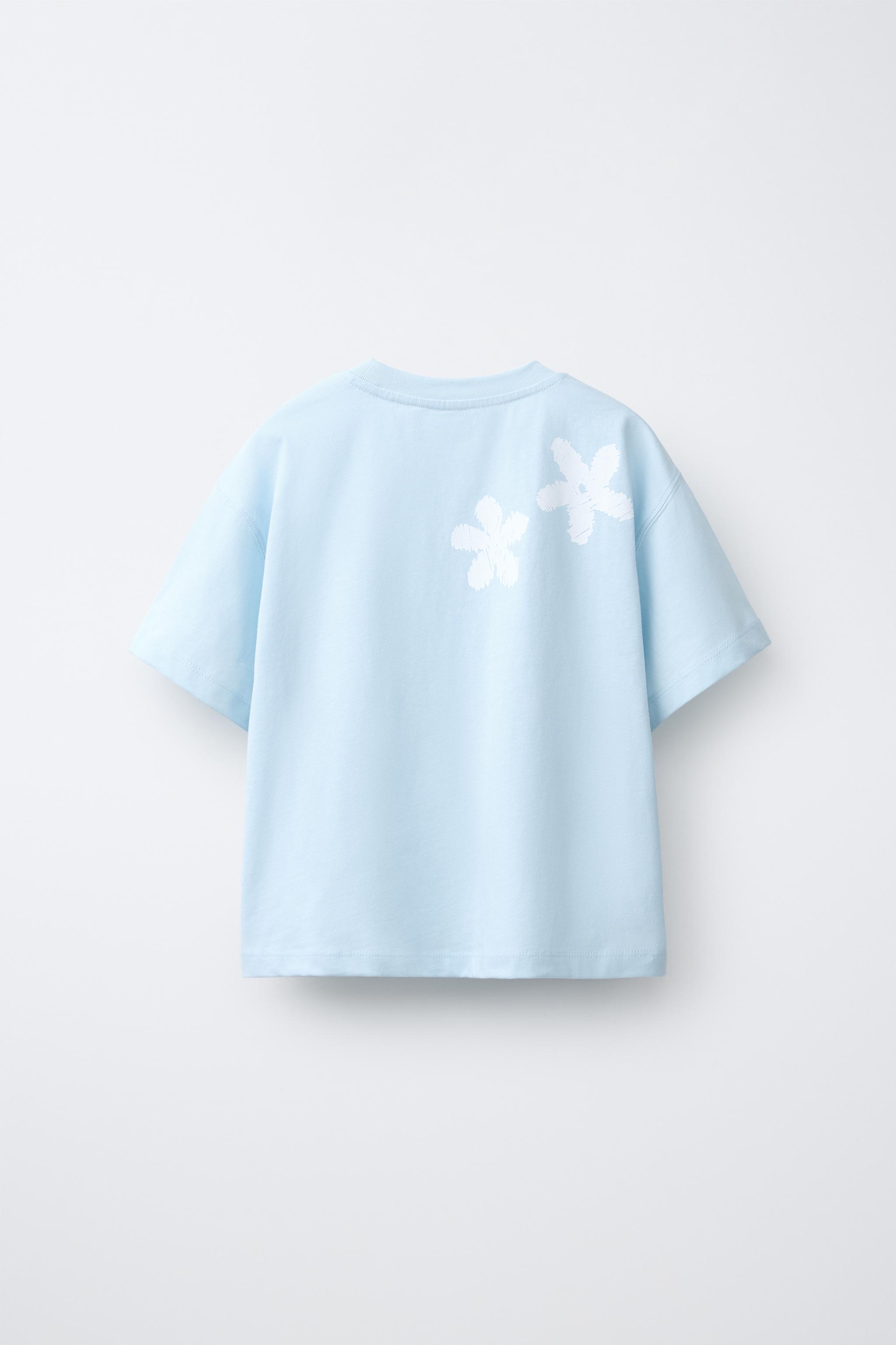 CROCHET FLORAL T-SHIRT