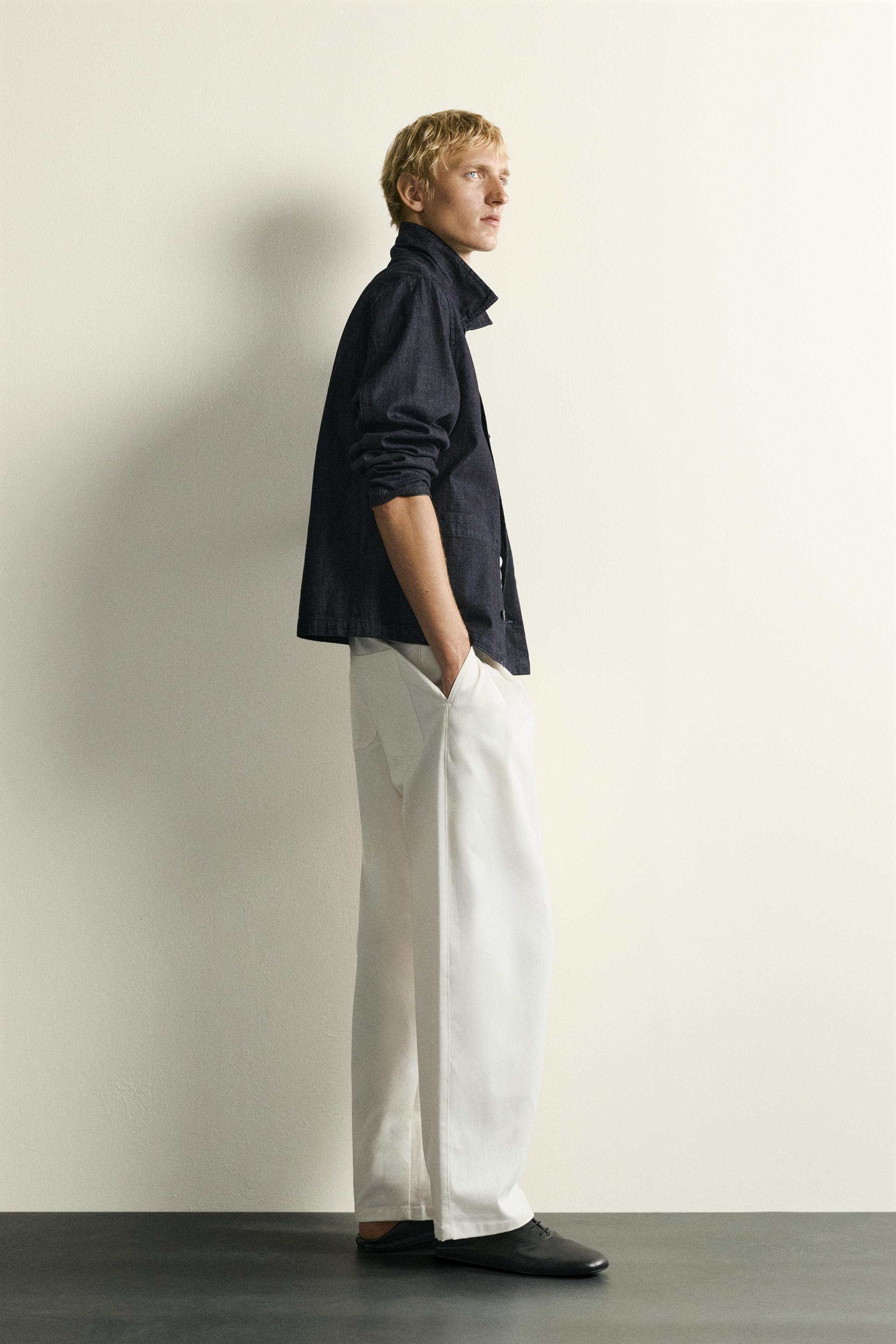 RELAXED FIT DENIM OVERSHIRT