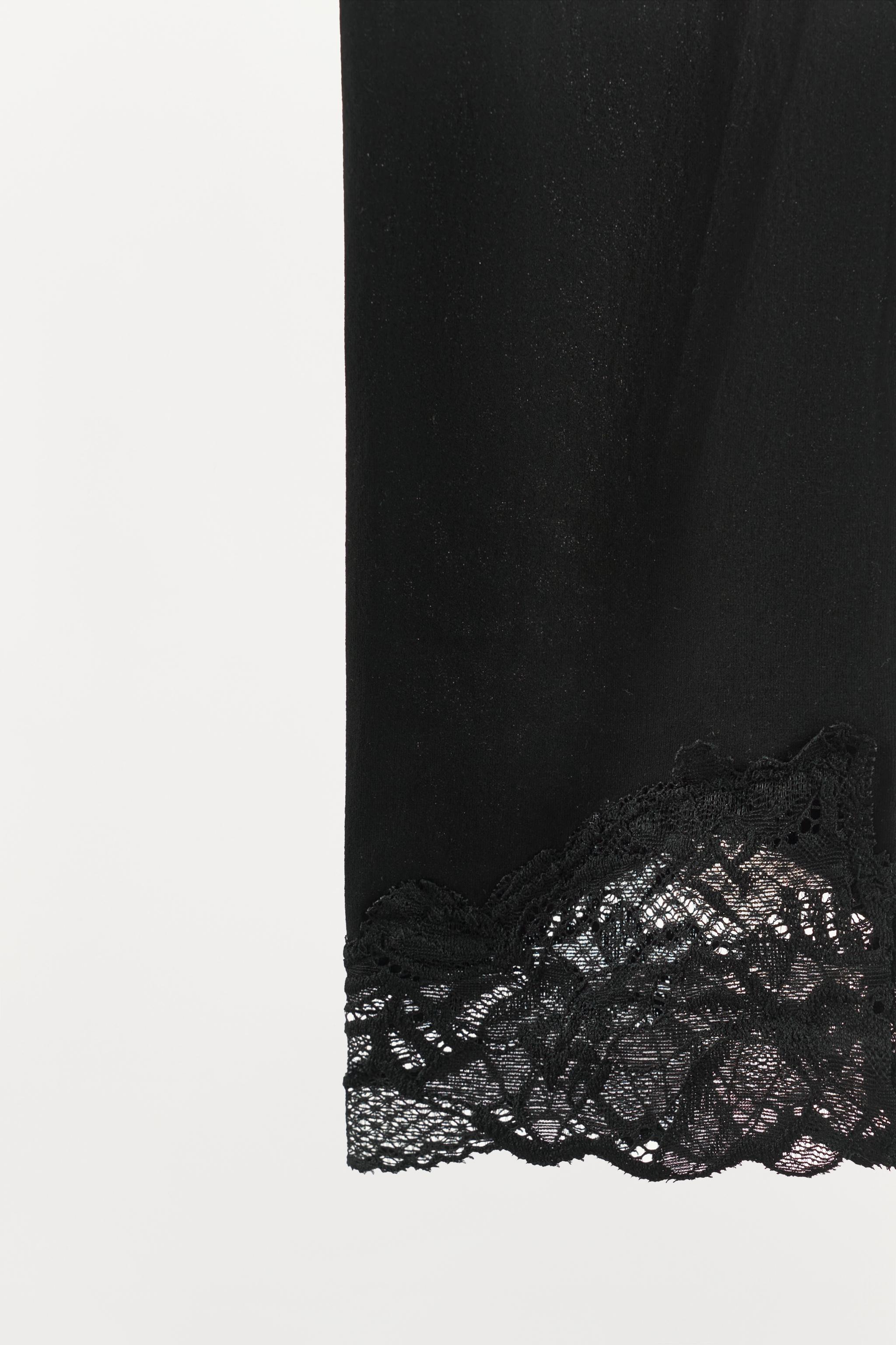 LACE-TRIM LEGGINGS