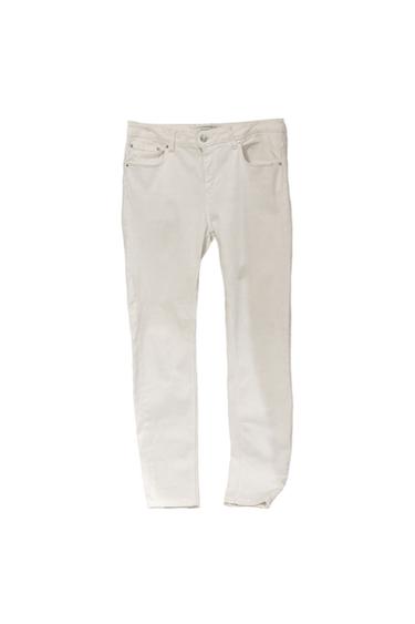 JEANS SLIM FIT BÁSICO BLANCO