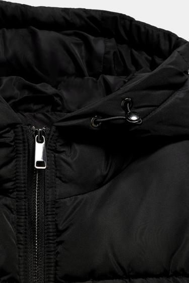 CONTRAST PUFFER JACKET - Black by Zara - Image 7