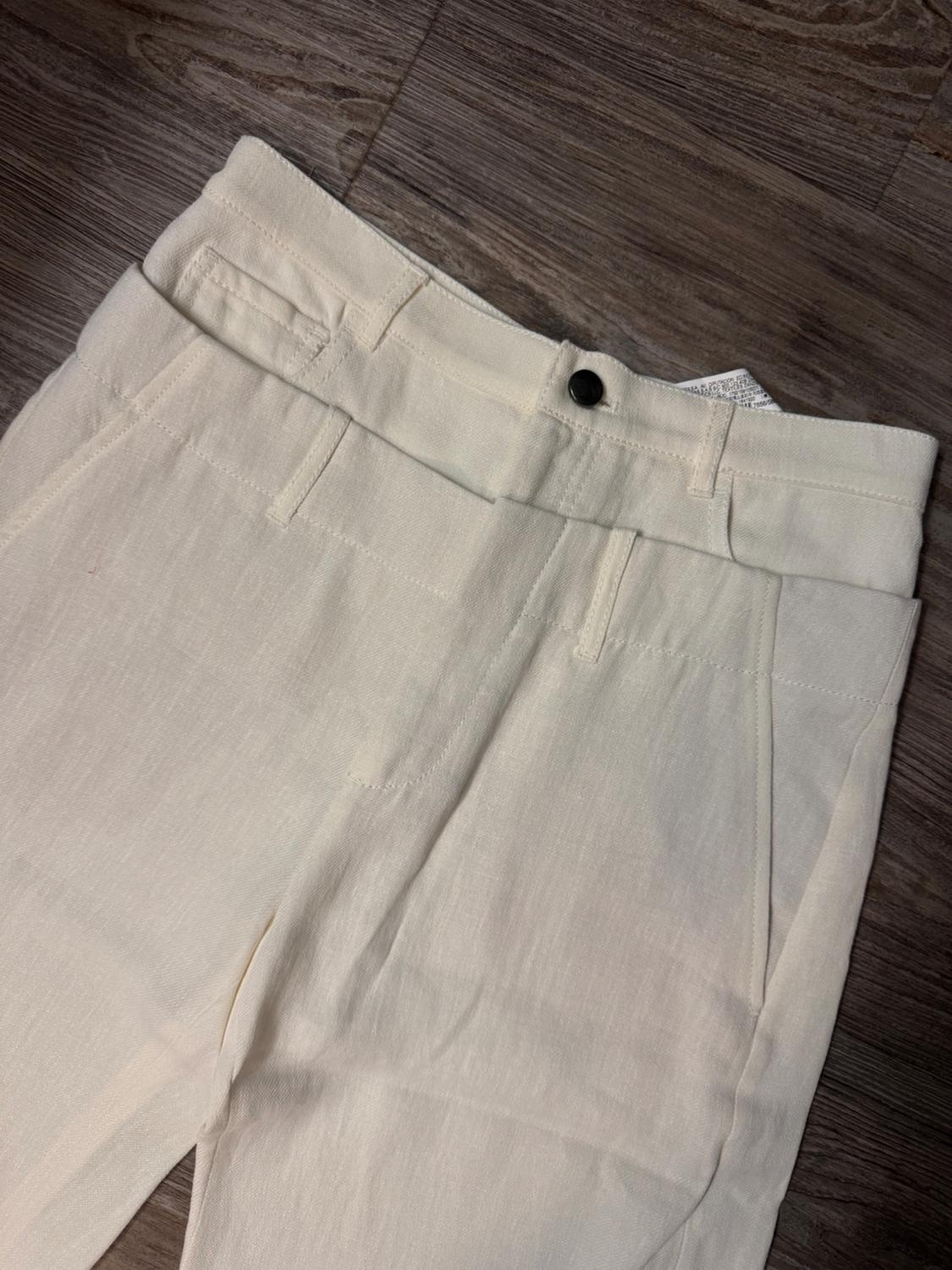 PANTALÓN DOBLE CINTURA CON LINO - Image 2