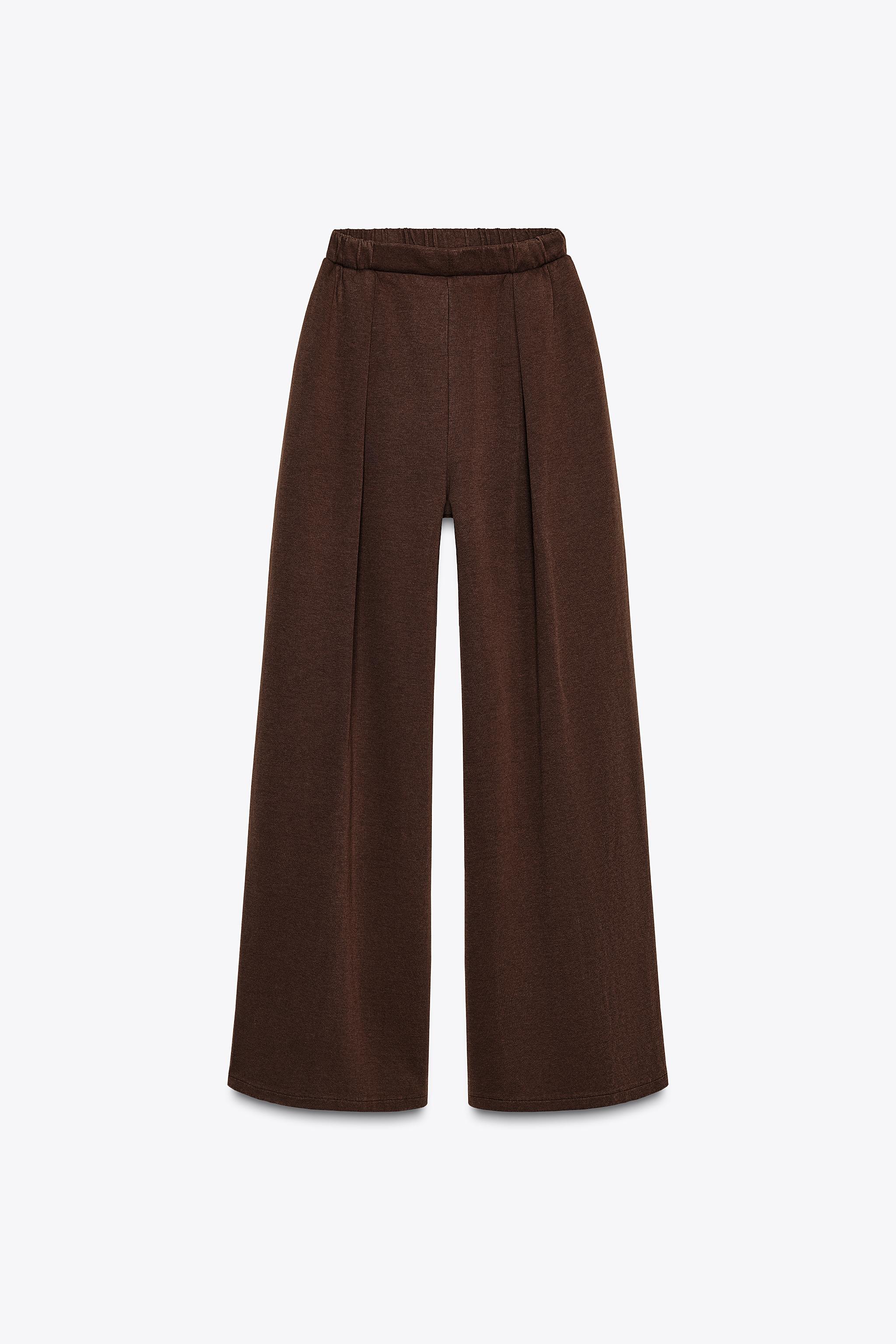 ウォッシュド加工インターロックパンツ - パウダーピンク | ZARA