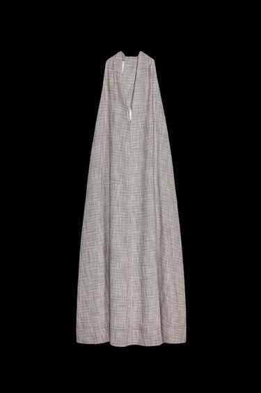 ZW COLLECTION HALTER MIDI DRESS - brown/white by Zara - Image 0